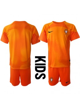 Billige Portugal Keeper Bortedraktsett Barn VM 2022 Kortermet (+ Korte bukser)